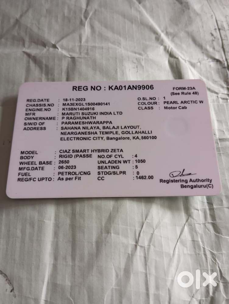 Maruti Suzuki Ciaz Zeta, 2023, Cng & Hybrids