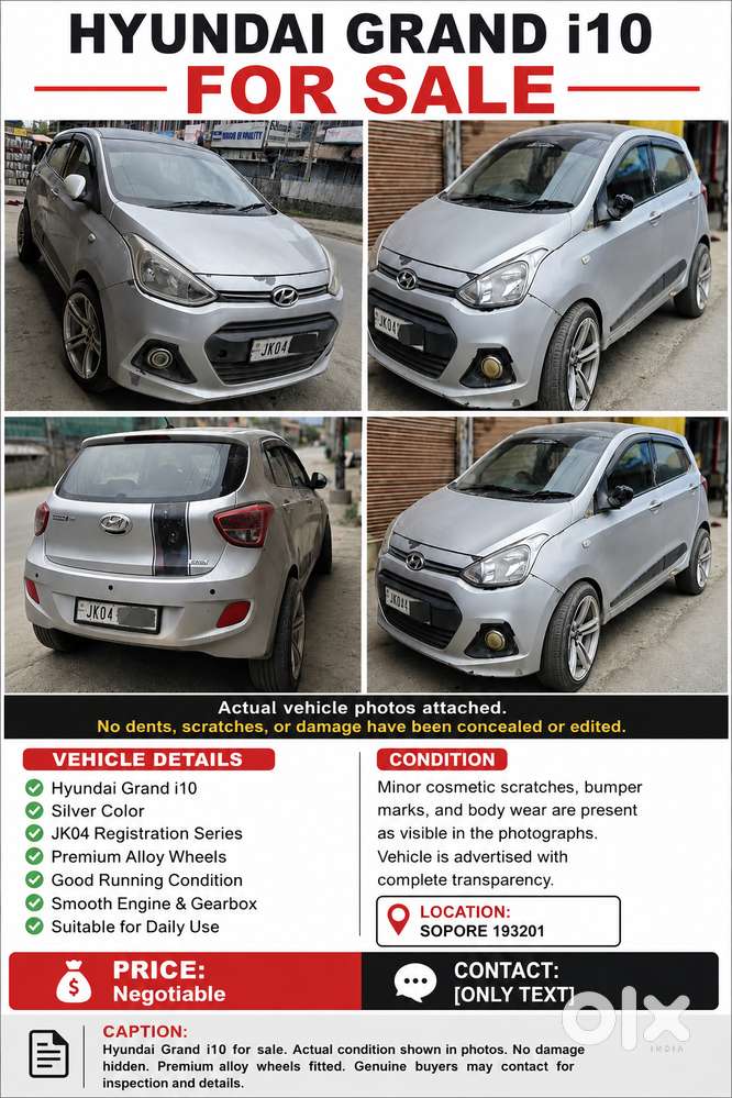 Hyundai Grand I10 2014 Diesel Good Condition