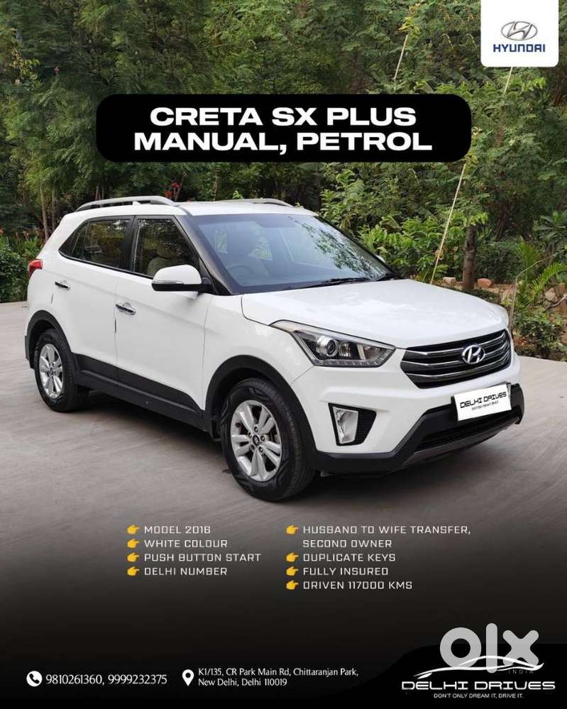 Hyundai Creta 1.6 Sx Plus Vtvt, 2016, Petrol