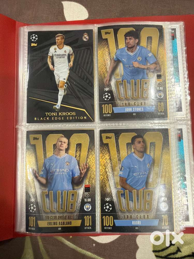 Football cards and slam attax