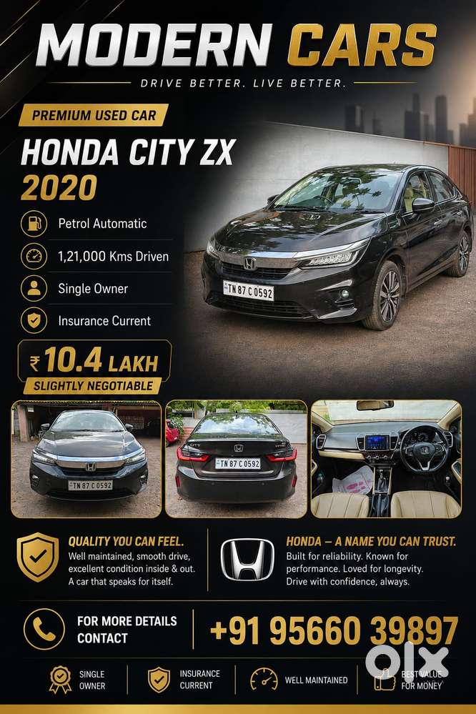 Honda City Zx Vtec, 2020, Petrol