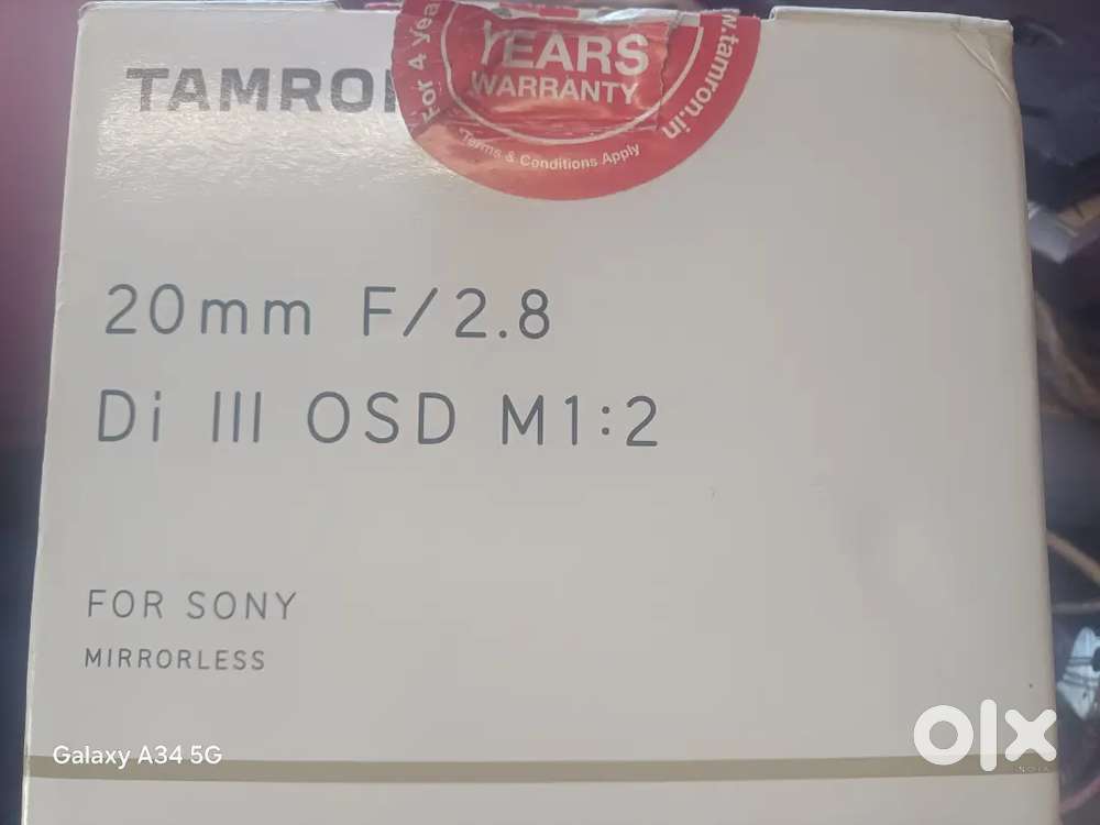 Tamron 20 MM F 2.8 Lens Sony Maunt