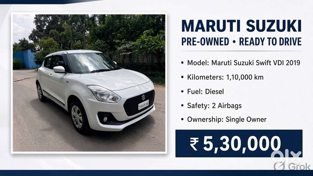 Maruti Suzuki Swift Ddis Vdi, 2019, Diesel