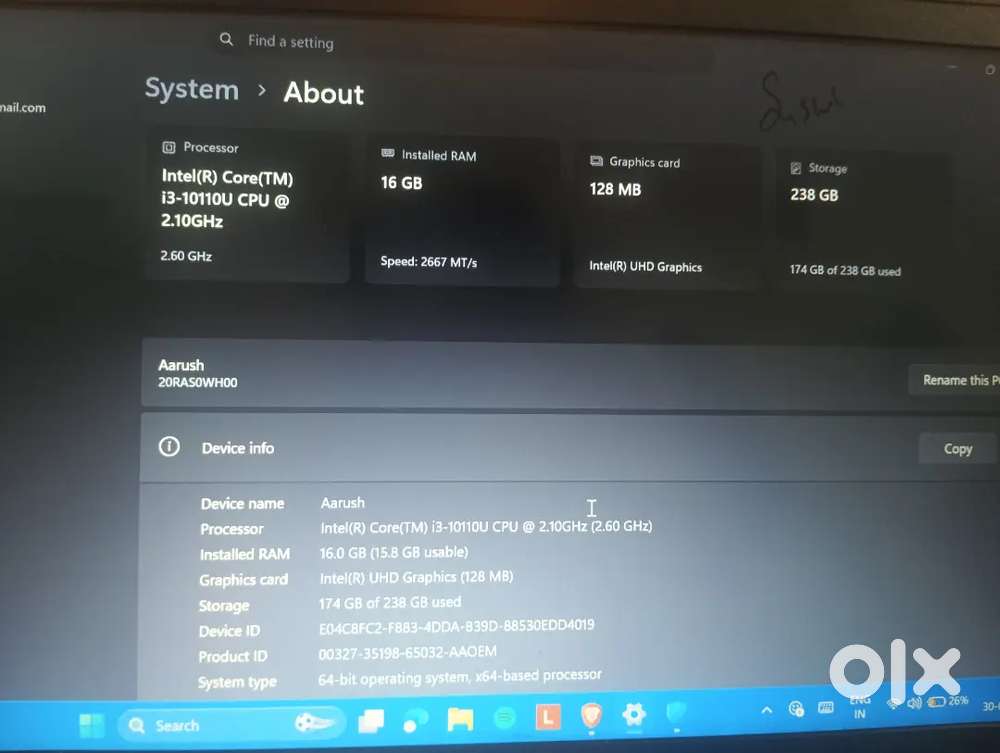 Lenovo e14 10th gen 16gb ram 256gb ssd