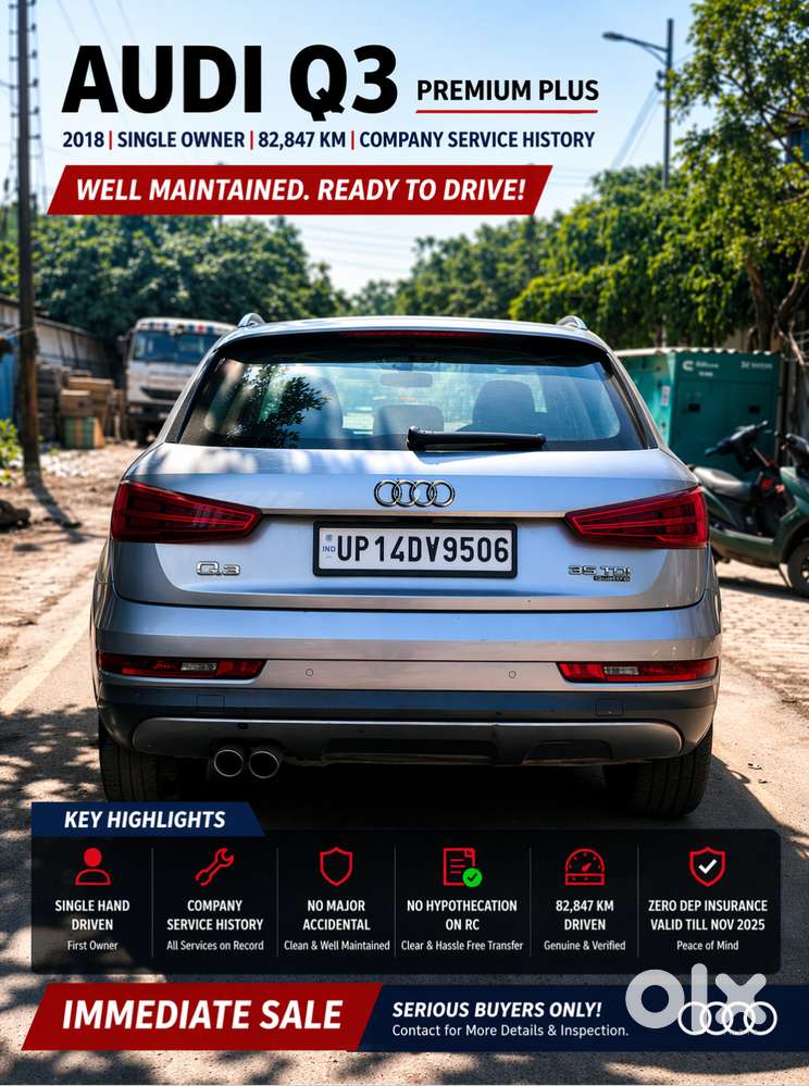 Audi Q3 2018  First Owner  Well Maintained  Ready To Drive