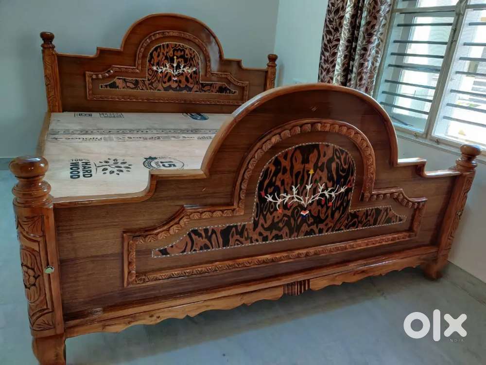 (Brand New) PURE mysore teakwood wooden cot (ALL SIZE AVAILABLE) Beds