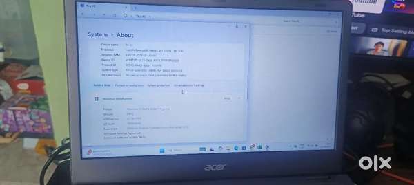 ACER aspire 3, intel celeron dual core, 8gb ram, 128 SSD
