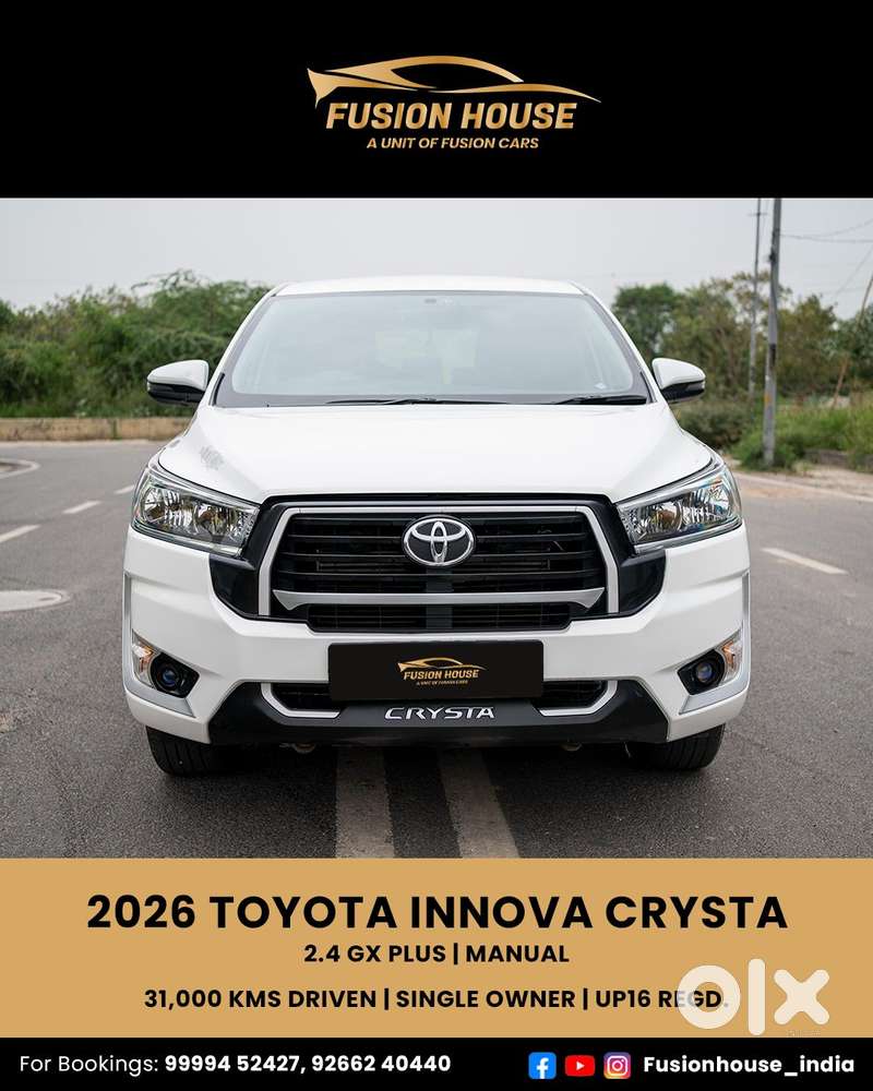 Toyota Innova Crysta 2.4 G Plus Mt 8 Str, 2026, Diesel