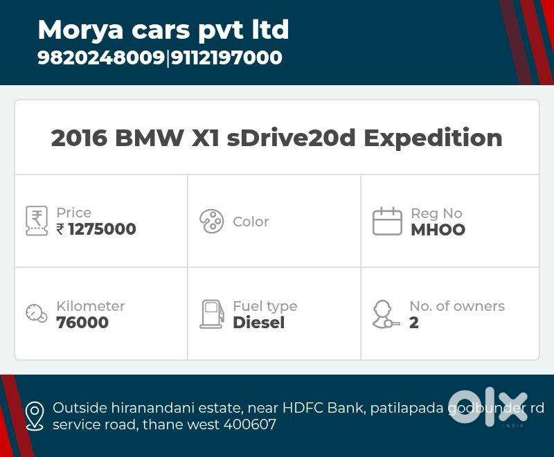 Bmw X1 Sdrive20d Expedition, 2016, Diesel