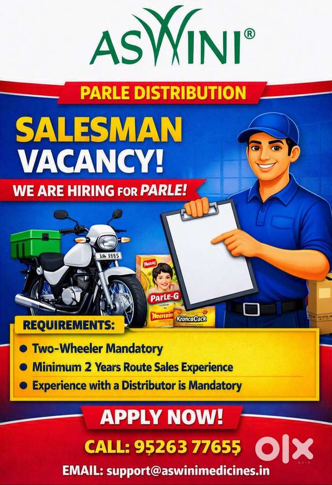 DISTRIBUTOR SALESMAN FOR PARLE BISCUITS