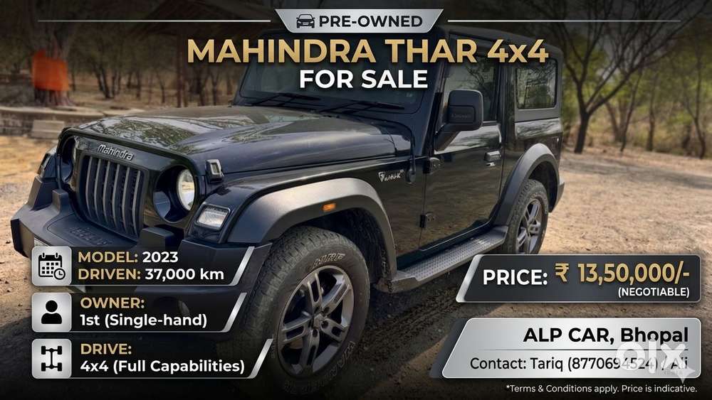Mahindra Thar Lx Hard Top Diesel Mt 4wd, 2023, Diesel
