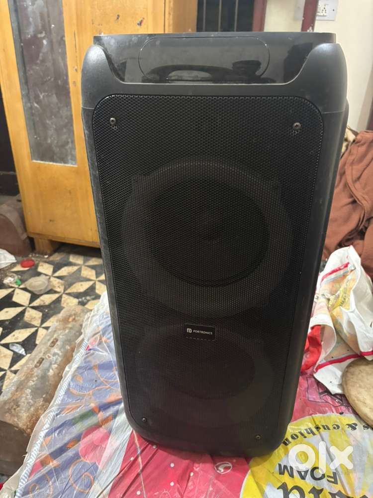 Blue Bluetooth speaker