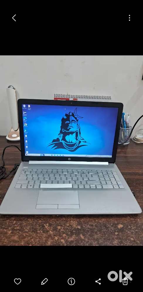 HP 15 Silver Laptop | Intel i3 7th Gen | Dual Drive (128GB NVMe SSD+)