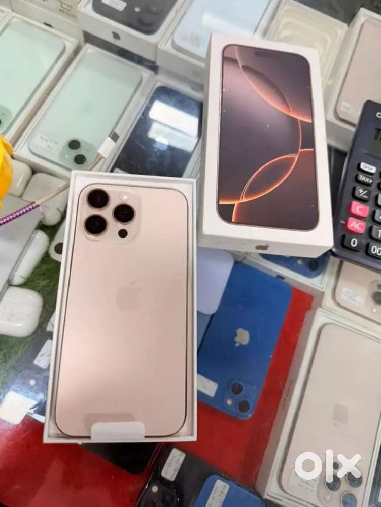 IPHONE 16PROMAX DESERT GOLD COLOR 512GB BATTERY 98% BOX ACCSOREIS ALSO