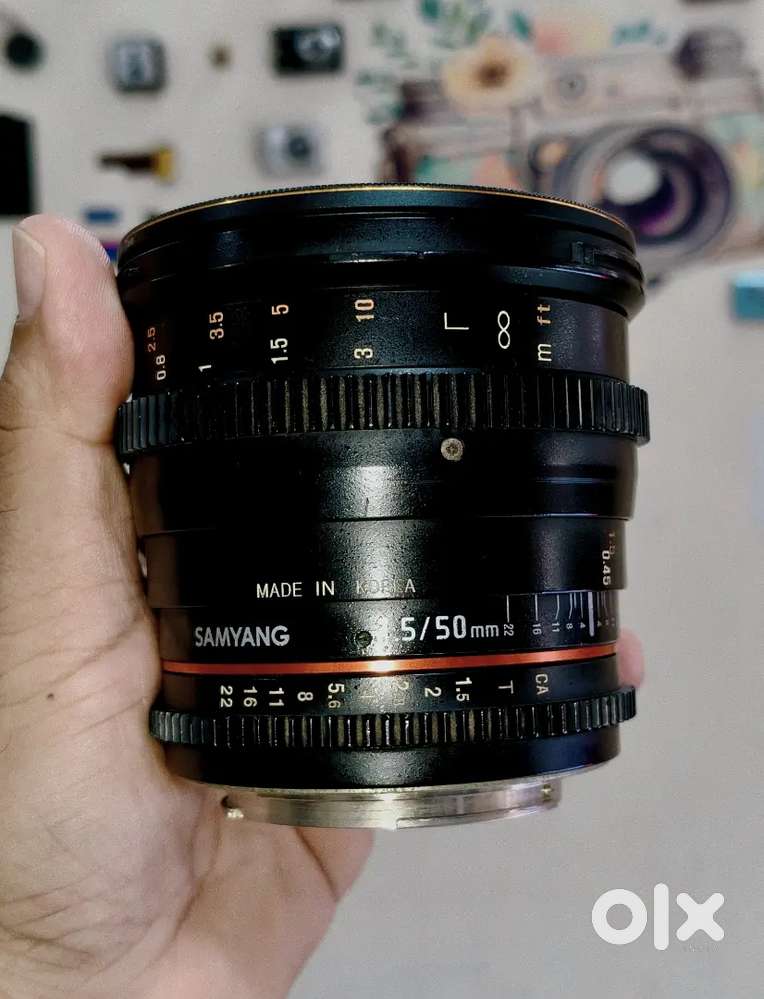 Samyang 50mm T1.5 canon ef mount cine lens