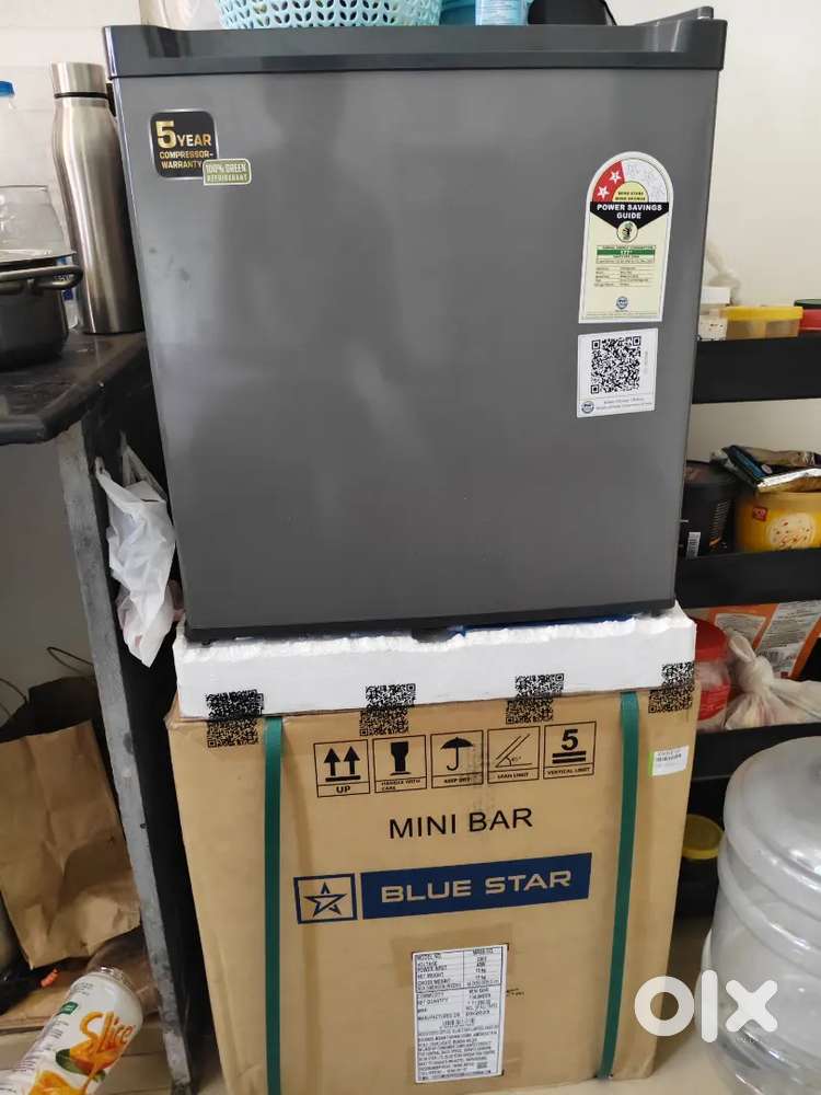 Blue star mini bar fridge with 1+5 year warranty