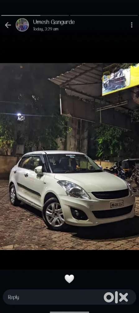 Maruti Dzire 2012 Cng + Petrol 40000 Km