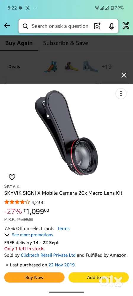 Wide Angle Lens Skyvik Signi One 25mm Macro Lens 20x Macro Skyvik