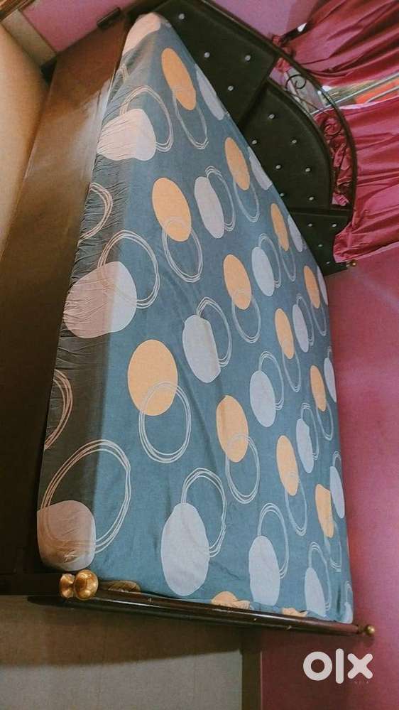 wrought iron bed with mattress Beds & Wardrobes 1754441549