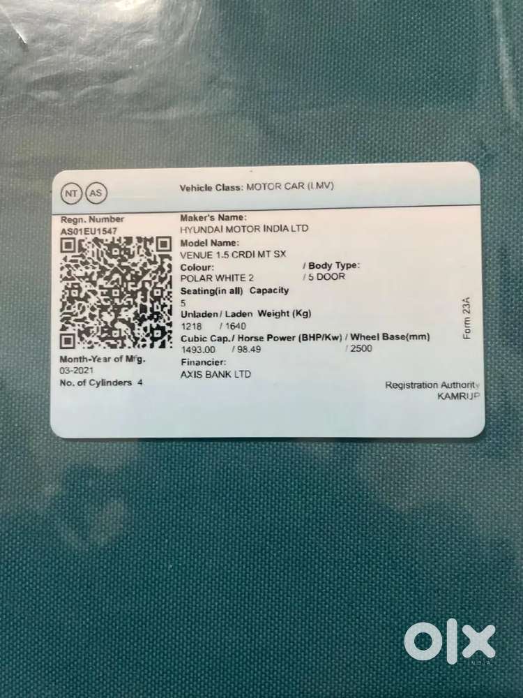 Hyundai Venue Diesel 2021 Manual