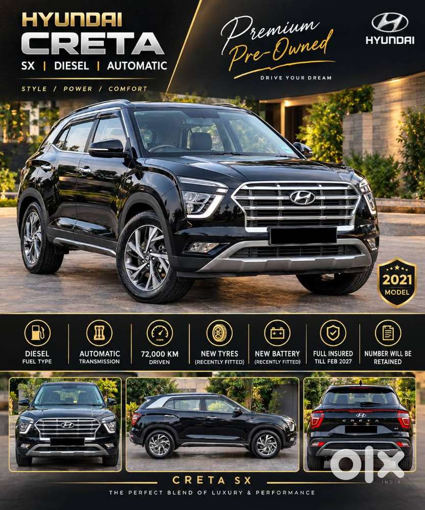 Hyundai Creta 1.5 Sx Diesel At, 2021, Diesel