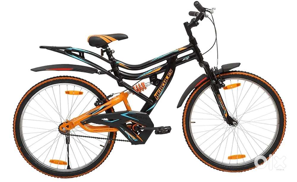 HERCULES 他 Hercules ZX 24T Bicycle - Black & Orange - Good - Bicycles