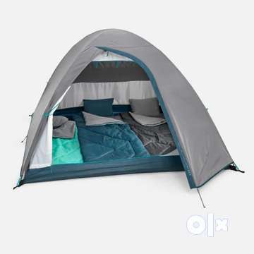 Renting a tent for camping sales