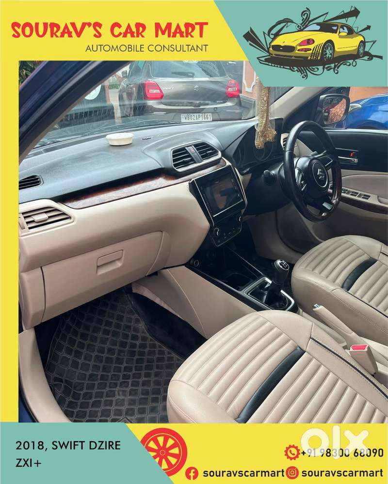 Maruti Suzuki Swift Dzire Zxi + Mt, 2018, Petrol
