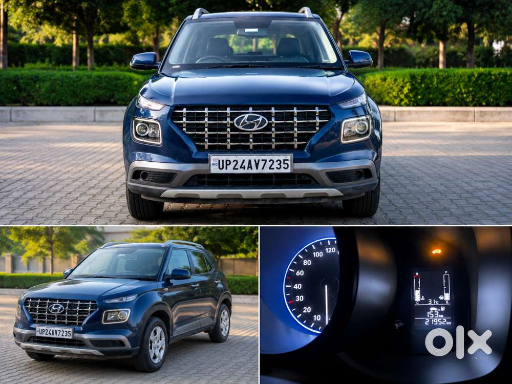 कार: Hyundai Venue मॉडल: 2022 रंग: Denim Blue (blue) रजिस्ट्रेशन: Up24