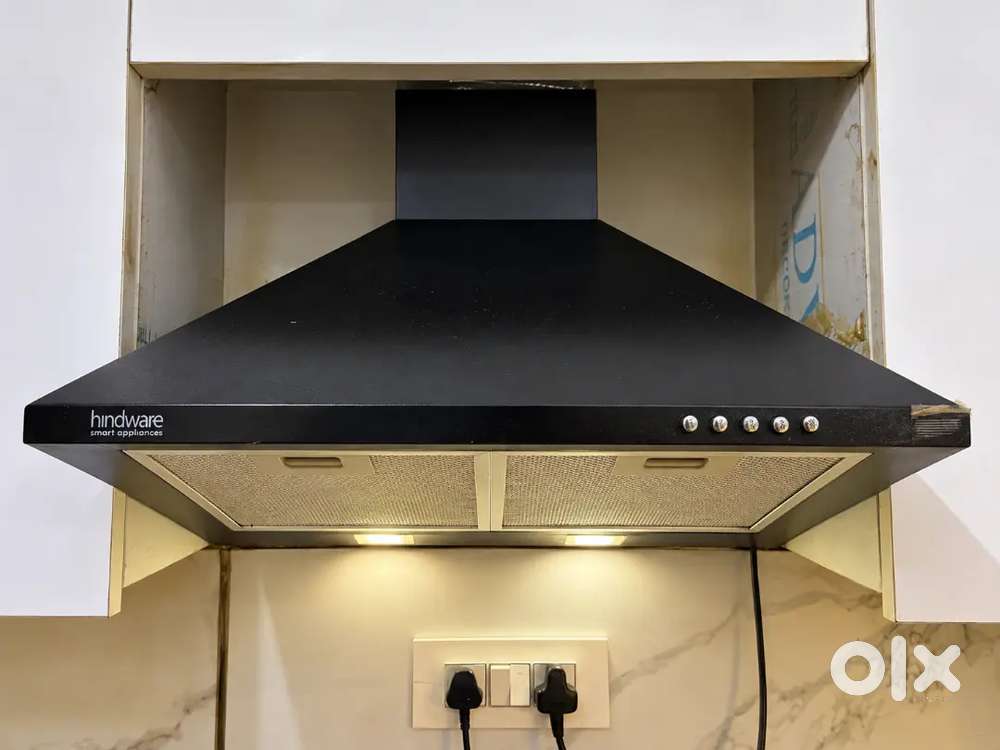 Hindware Kitchen Chimney - Black | With Duct & Filters