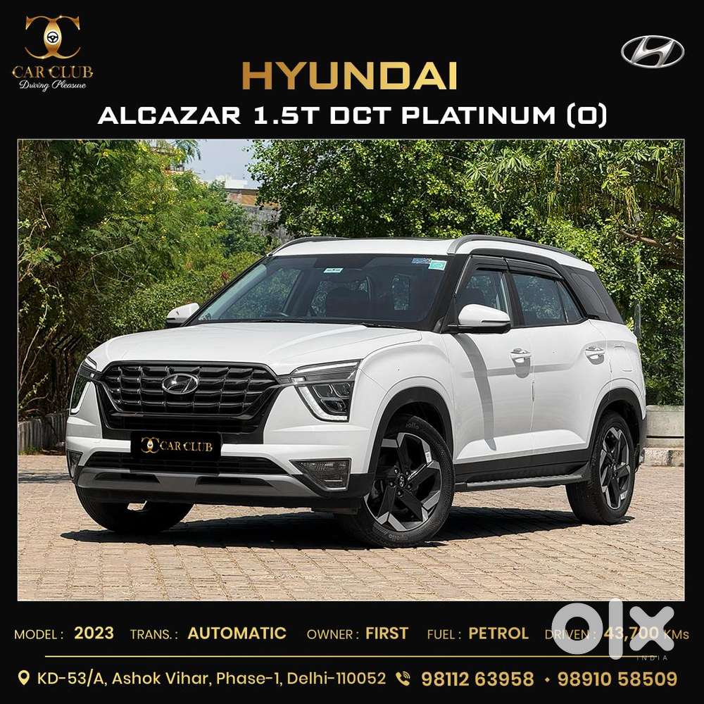 Hyundai Alcazar Platinum (o) 7 Str 1.5 Petrol Dct, 2023, Petrol