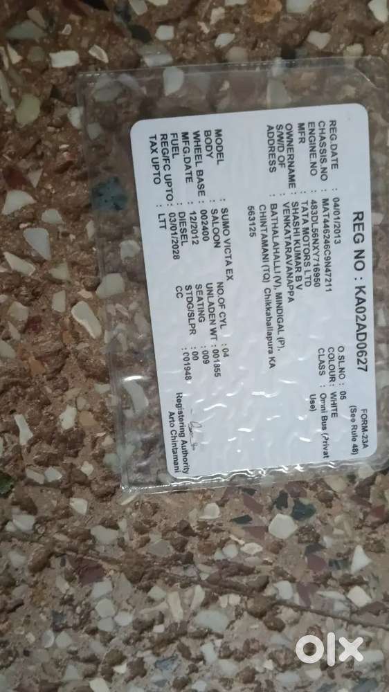 Tata Sumo Victa 2013 Diesel 968614 Km Driven