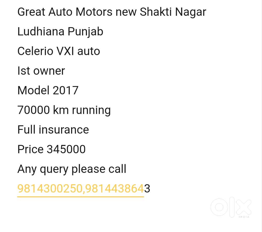 Maruti Suzuki Celerio Vxi Amt, 2017, Petrol