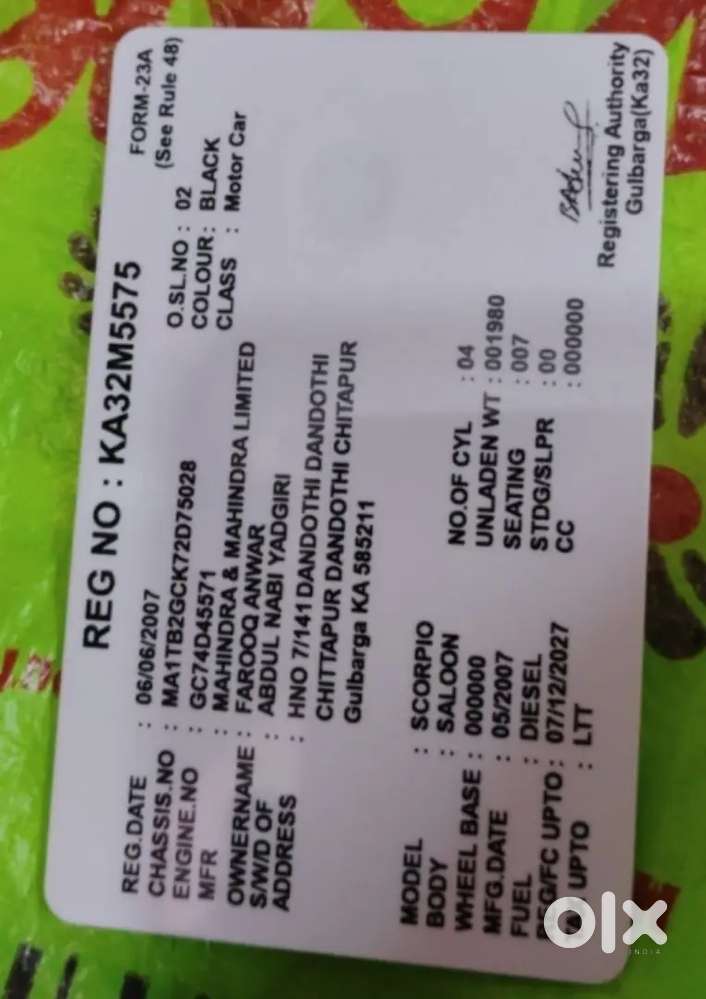 Mahindra Scorpio Classic 2008 Diesel 65000 Km Driven