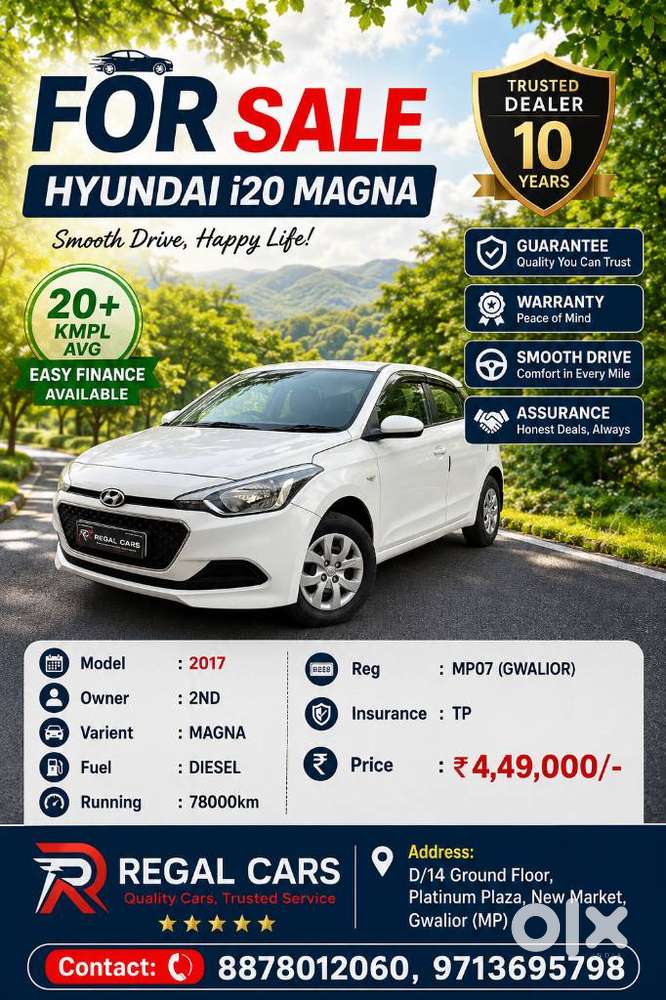 Hyundai I20 Magna 1.2 Mt, 2017, Diesel
