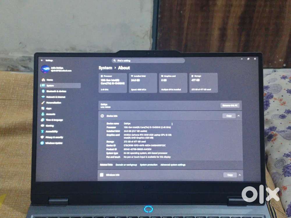 LOQ 2024, i5-13450HX,RTX 3050 6GB