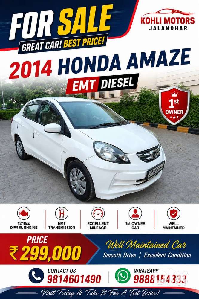 Honda Amaze E Option I-dtec, 2014, Diesel