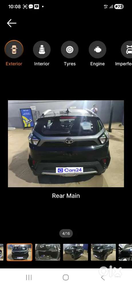 Single Owner Tata Nexon Xz+ (o) Dark Edition  Petrol  77k Km