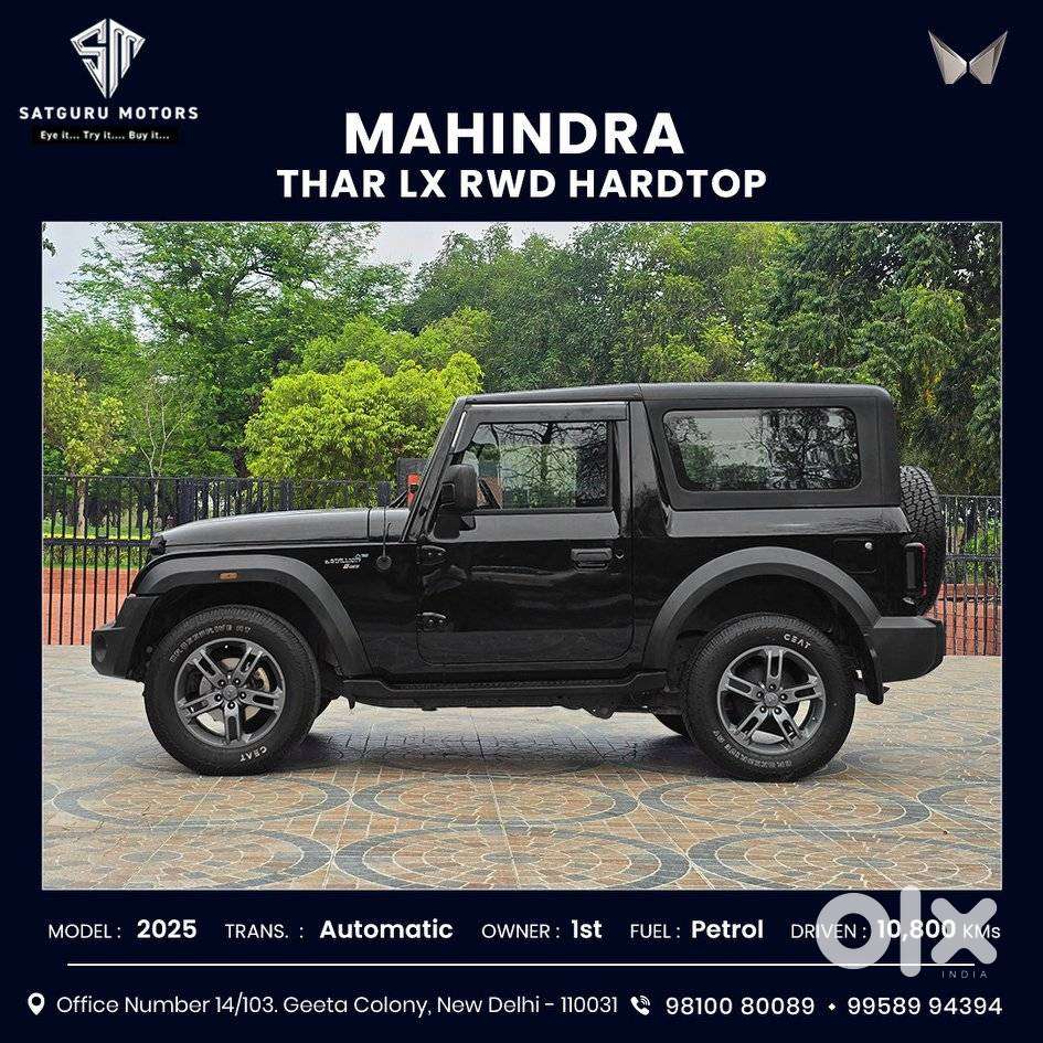 Mahindra Thar 2.0 Lx Hard Top Petrol At 4 Rwd, 2025, Petrol