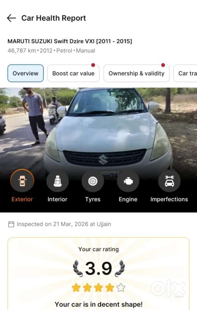 Maruti Suzuki Dzire 2012 Petrol 47000 Km Driven