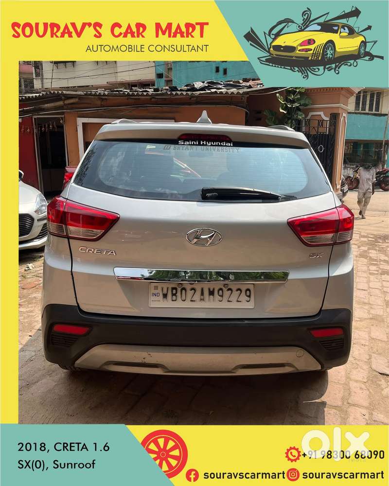 Hyundai Creta 1.6 Sx (o), 2018, Petrol