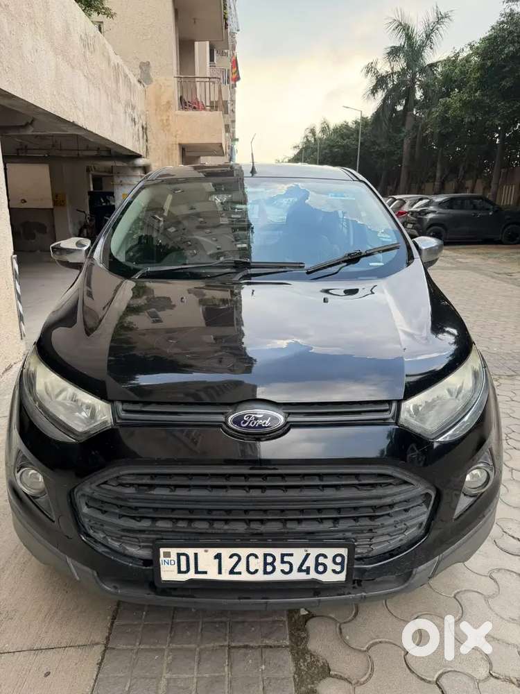 Good Condition Black Ford Ecosport Cng Fiitted