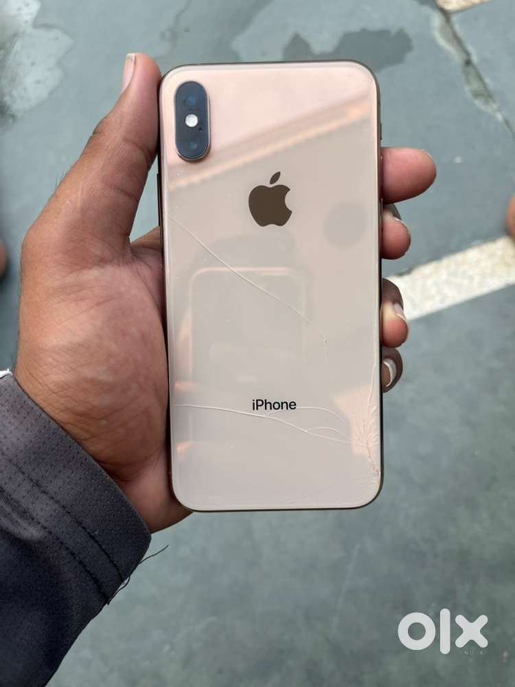 iPhoneXS ゴールド64GB 画面に線あり] iPhoneXs GOLD 64GB SIMフリー