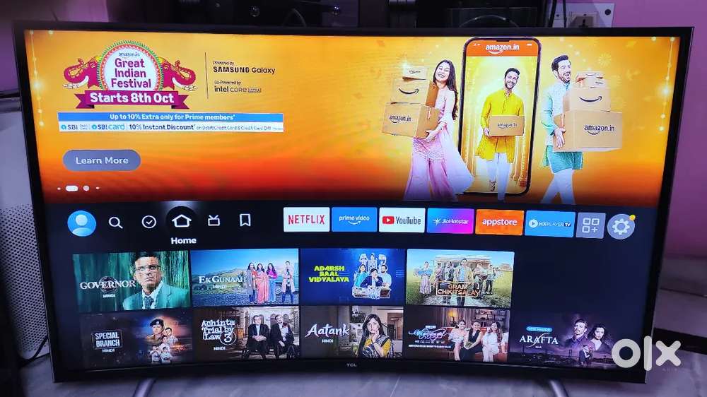 TCL Curved 50 inch Full HD TV, Good working Condition, 1920x1080@60Hz