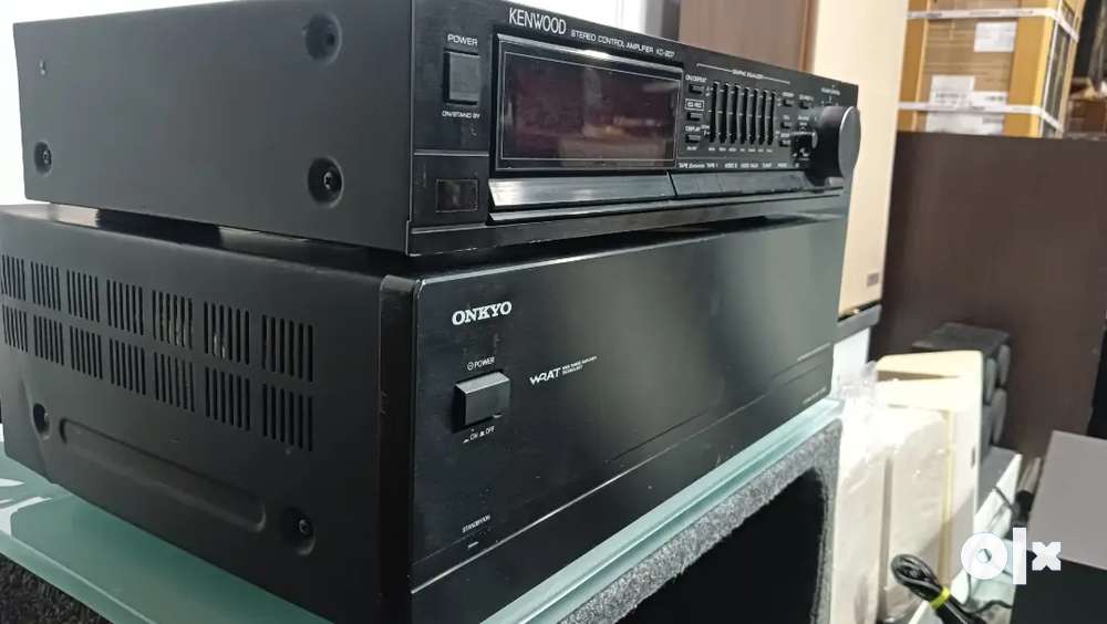 ONKYO M-282 power amplifier 300 watt KENWOOD KC-207 Pri amplifier - TVs,  Video - Audio - 1779460892