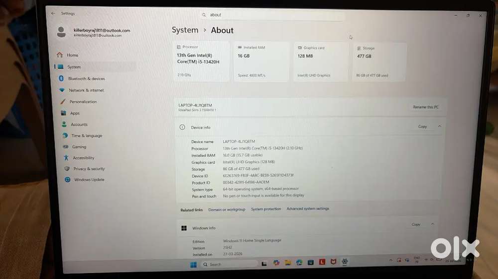 Title: Lenovo IdeaPad Slim 3 i5 13th Gen | 16GB RAM | 512GB SSD
