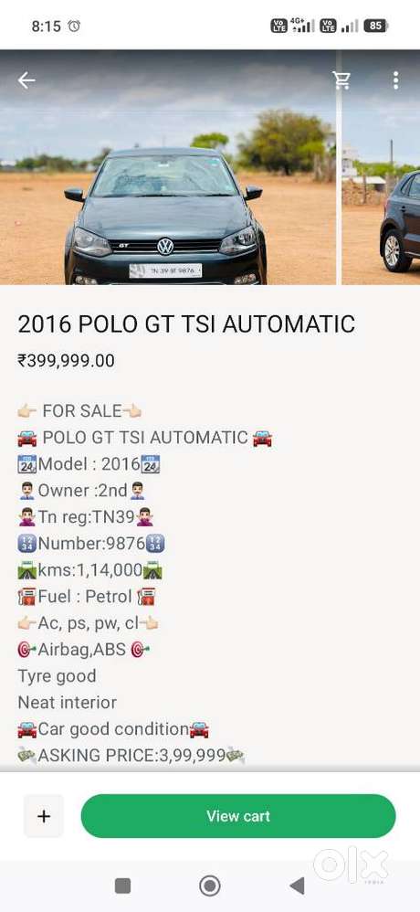 Volkswagen Polo Gt Tsi, 2016, Petrol