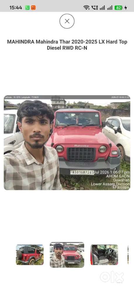 Mahindra Thar.e Diesel 2024 Bank Seized Car