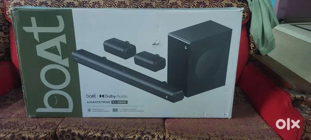 boAt Aavante Prime 5.1 5000D, Dolby Audio, 500W soundbar