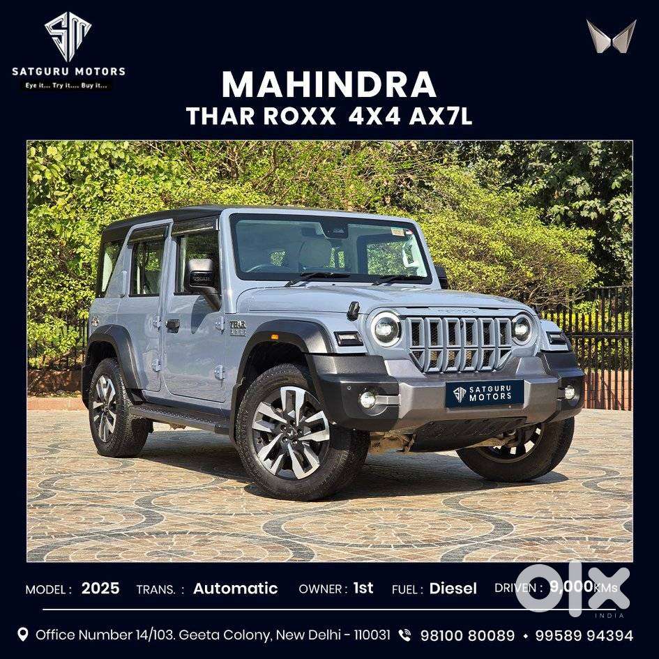 Mahindra Thar Roxx Ax7 L Diesel At 4wd, 2025, Diesel
